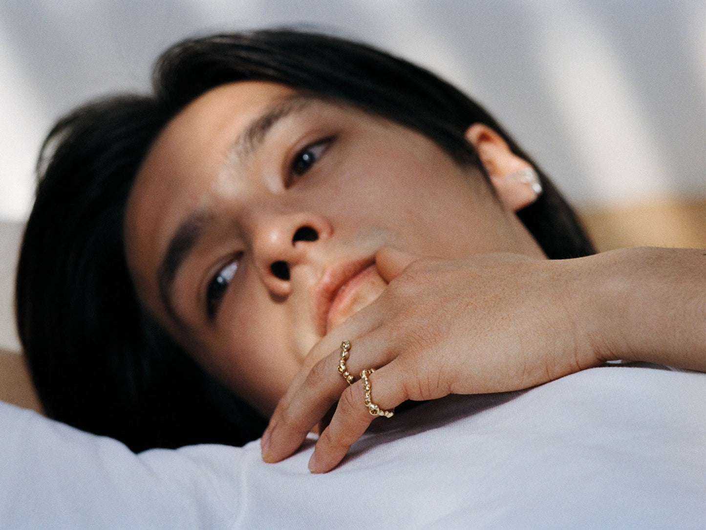 Bague Pépites Wavy Osmo Paris en vermeil et pierres fines, bijou contemporain et organique