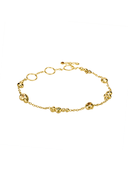 Bracelet Mobile en argent recyclé 925 et vermeil serti de pierres fines naturelles, bijou éthique – Osmo Paris